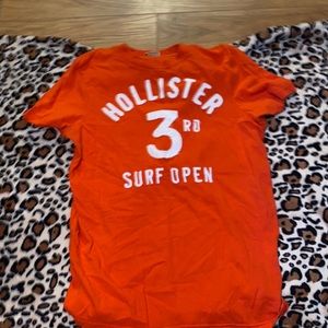 Orange men’s Hollister shirt